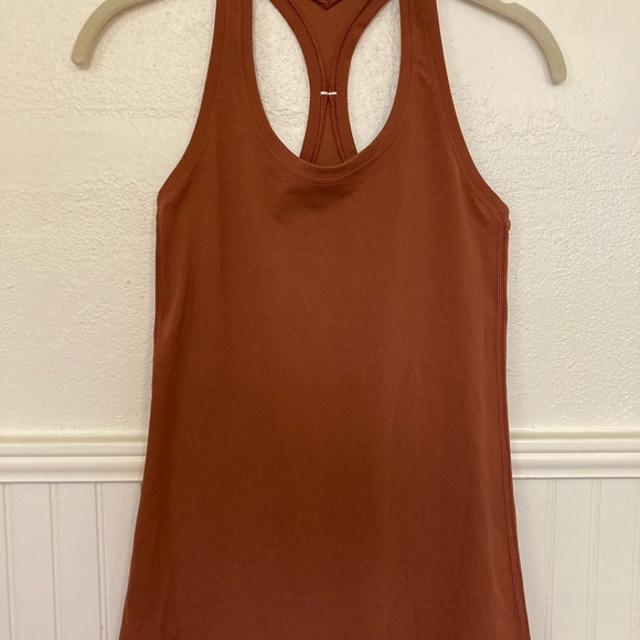 Lululemon Cool Racerback II *Nulu - Rustic Clay - Size 4 - Picture 1 of 12